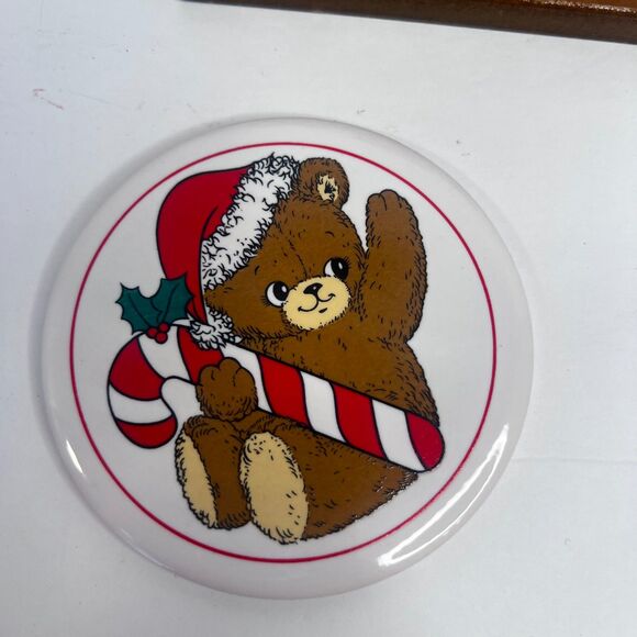 House of Lloyd Teddy Bear Coaster and Holder Set of 6 NEW Christmas Holiday 1988 - Picture 6 of 9